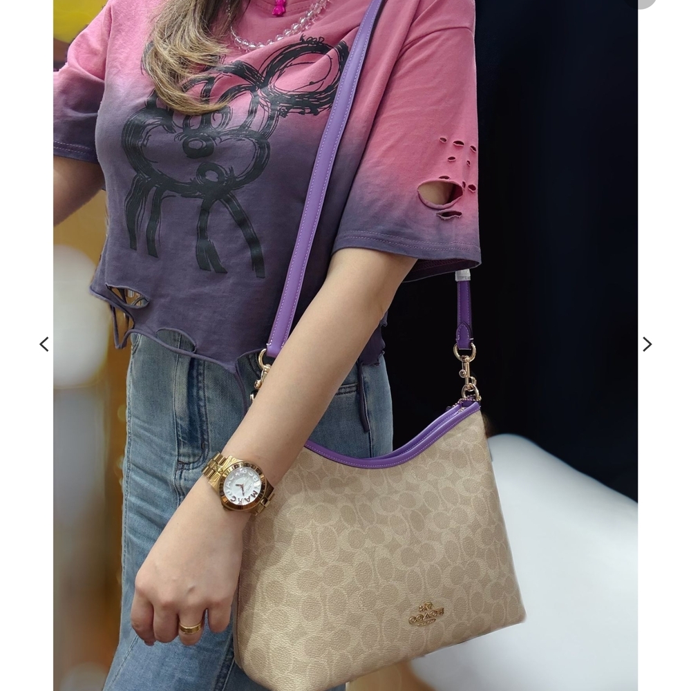 COACH Laurel Shoulder Bag In Signature Canvas